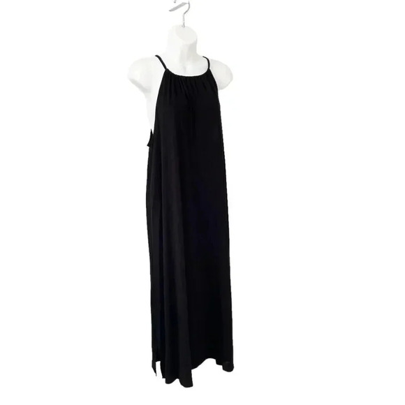 NWT Eileen Fisher Fine Jersey Full Length Jersey Halter Dress size Small - Picture 2 of 10